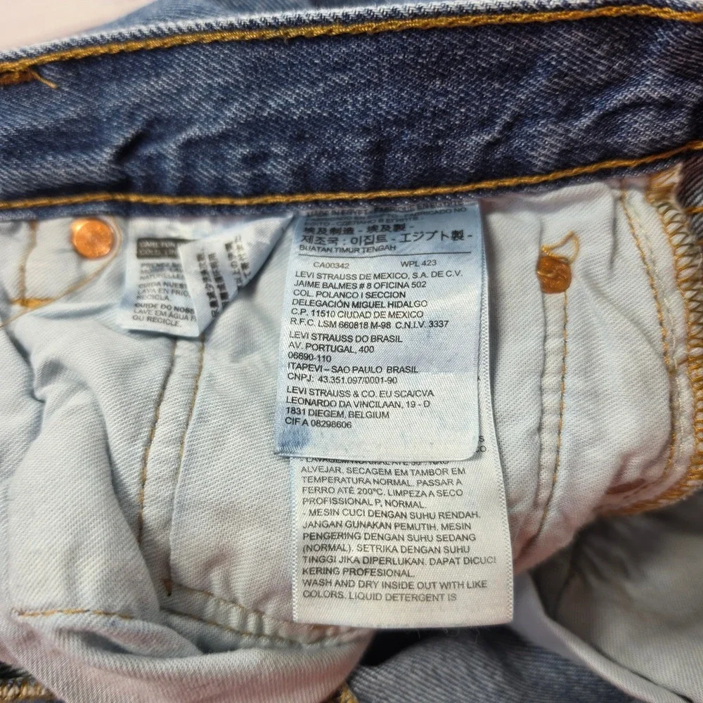 Levis 501 Jeans‎ Mens 32x34 Blue Excellent BUTTON FLY Straight Leg Denim
